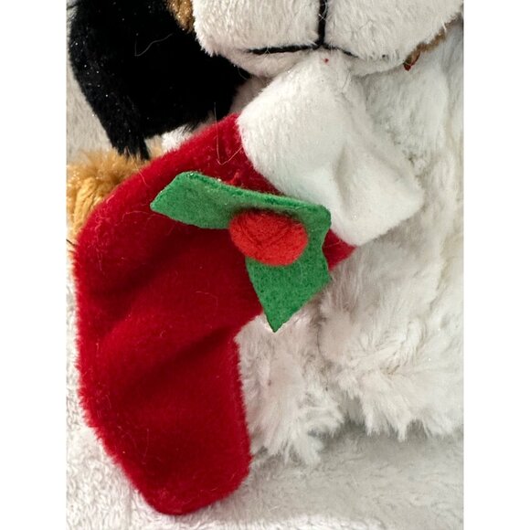 It's in the Bag Plush Puppy Dog Saint Bernard Hound With Tags Stocking Christmas - Picture 3 of 13